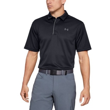 Under Armour Polo UA Tech 1290140 Czarny Loose Fit