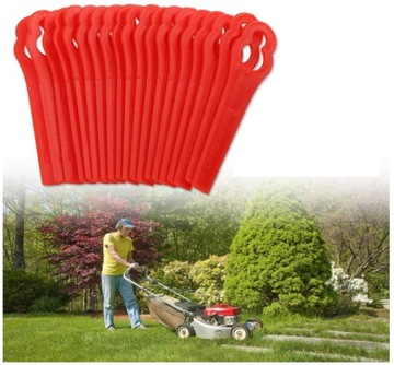 100X ТРИММЕРНЫЕ ЛЕЗВИЯ ДЛЯ ПЛАСТИКОВОЙ КОСИЛКИ НАБОР ЗАМЕННЫХ ЛЕЗВИЙ НОЖЕЙ