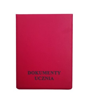 OKŁADKA NA DOKUMANTY CZERWONA idealna dla ucznia
