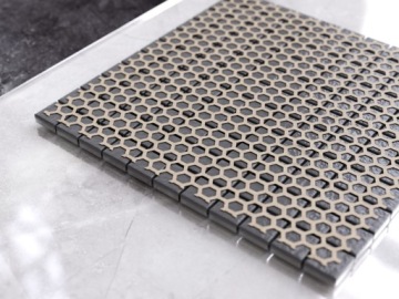 ЗОЛОТАЯ ЛИШКА СТЕКЛЯННАЯ МОЗАИКА 30x30см