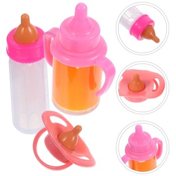 1 НАБОР КУКЛИЧНЫХ БУТЫЛОК, ИГРУШЕЧНЫХ ДОМИКОВ, МАЛЕНЬКАЯ ЕДА