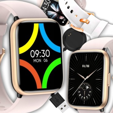 SMARTWATCH Damski Zegarek ODBIERANIE POŁĄCZEŃ WODOODPORNY POLSKIE MENU