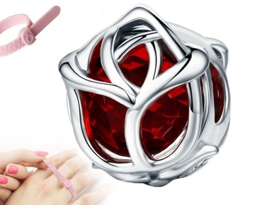 Zawieszka Charms Róża Charms + Pandora Miarka Jubilerska