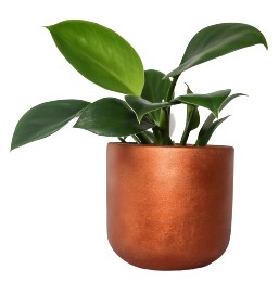 Doniczka betonowa 12cm miedziana lakierowana