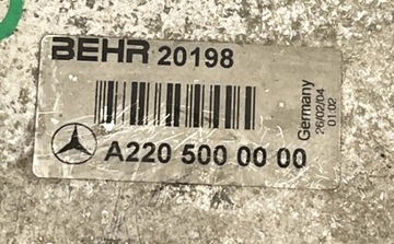 CHLADIČ INTERCOOLER MERCEDES S W220 A2205000000