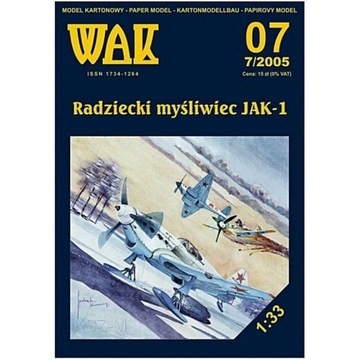 WAK 7/05 - Radziecki myśliwiec Jak-1 1:33