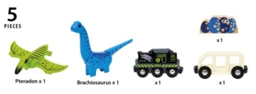 Поезд на батарейках Brio Dino / Ravensburger
