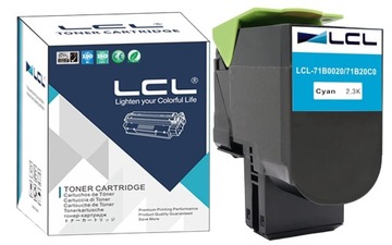 KASETA Z TONEREM TONER ZAMIENNIK DO LEXMARK LCL CYJAN NIEBIESKI
