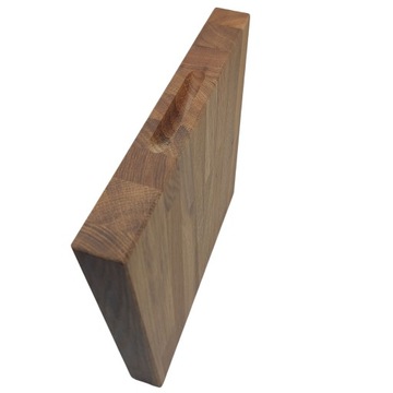 Разделочная доска Дубовый блок, твердая доска, квадрат 30x30x4