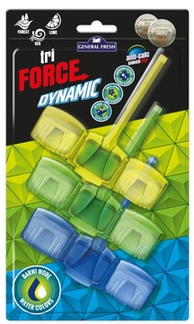 General Fresh Tri Force Dynamic MIX Zawieszka muszli WC barwiąca wodę 3x45g