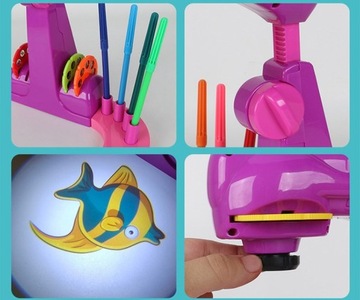 ПРОЕКТОР ЧЕРТЕЖИ ПРОЕКТОР 32 СЛАЙДЫ МАРКЕРЫ РЕГУЛИРОВКА ВЫСОТЫ