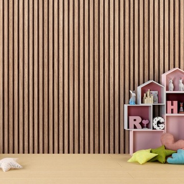 Обои ламеллу клеяные настенные панели 3D шпон Lamele Brown Wood 10M