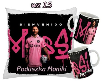 КРУЖКА и ПОДУШКА с принтом LEO MESSI + имя фаната