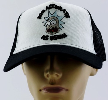 Czapka z daszkiem męska trucker Rick and Morty Haft rozm. 55-60 regulowana