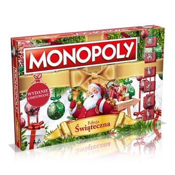MONOPOLY ŚWIĄTECZNE EDYCJA SPECJALNA ŚWIĘTY MIKOŁAJ BOŻE NARODZENIE