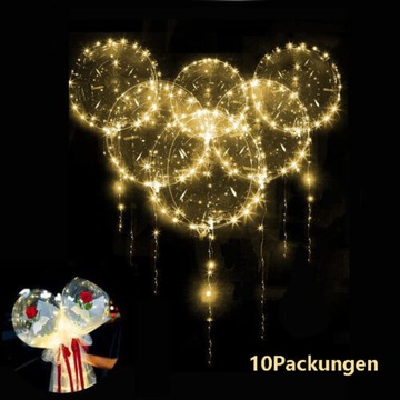 10 diod LED balónků,svítící narozeninové balónky 20 cali
