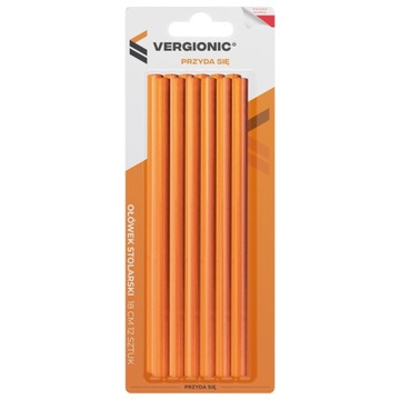 КАРАНДАШ ПЛОТНЫЙ 18СМ СТРОИТЕЛЬНЫЙ ЧЕРТЕЖ 12 шт.