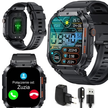 Smartwatch Aries Watches SMARTWATCH ZEGAREK MĘSKI ROZMOWY PL MENU K57 PRO