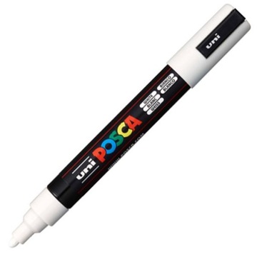 Marker z farbą UNI POSCA PC-5M biały NaBiurQ