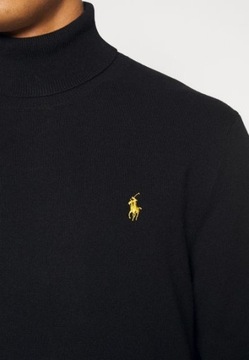 Sweter golf czarny wełniany Polo Ralph Lauren S