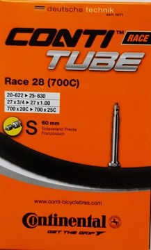 Dętka CONTINENTAL Race 700x20-25C 60mm