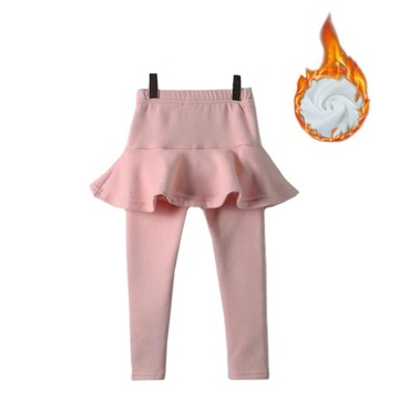 LEGGINSY ZE SPÓDNICĄ 2w1 SPODNIE OCIEPLANE GETRY
