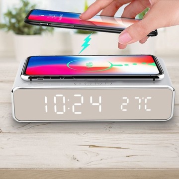 Электронные ночные часы 3 в 1, цифровой термометр