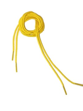 Sznurówki sznurowadła CIENKIE 2mm 60cm ŻÓŁTE