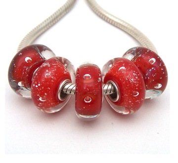 CHARMS ZAWIESZKA KORALIK SZKŁO MURANO BEADS