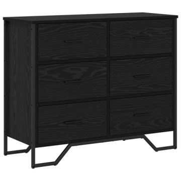 vidaXL Комод з шухлядами 2 шт. Чорний Дуб 91 x 35,5 x 74,5 см