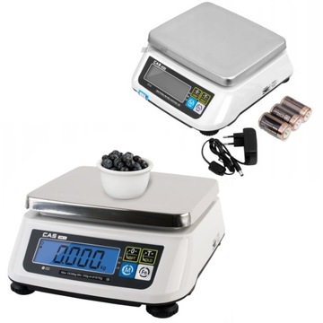 WAGA SKLEPOWA ELEKTRONICZNA LEGALIZACJA DOKŁADNA CAS SW 3kg 0,5g LCD