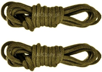 KHAKI SZNUROWADŁA TREKKINGOWE 5 MM OUTDOOR 75 CM
