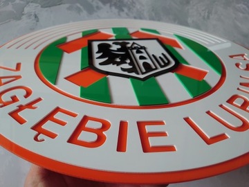 Zagłębie Lubin herb na ścianę do domu prezent na święta dla chłopaka męża