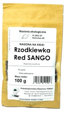 BIO Kiełki Rzodkiewki Red Sango Nasiona 100g EKO