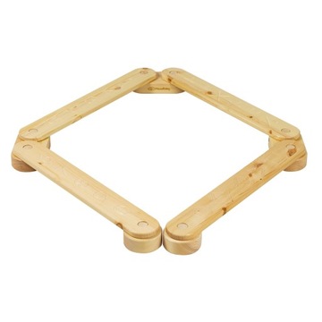 Ścieżka Sensoryczna Drewniana Balance Beam 4 elementy Naturalna MeowBaby