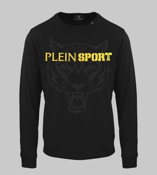 PHILIPP PLEIN SPORT Bluza męska bez kaptura czarna r. L FIPSG600