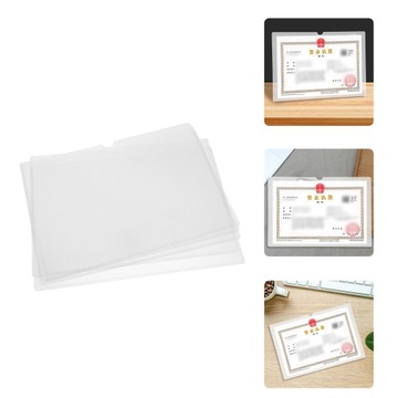 Набор бизнес-лицензий, прозрачные офисные конверты, 5 шт.