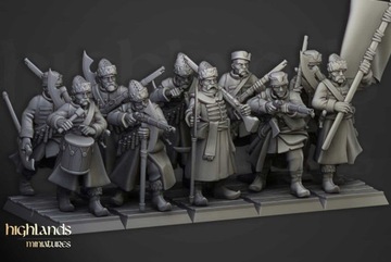 Гавань Стрельцов x10 Highlands Miniatures 32 мм