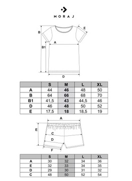 Piżama Damska Bawełniana Dwuczęściowa Letnia Krótka w Kratę L MORAJ