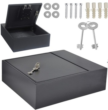 SEJF PODŁOGOWY SKRYTKA DO PODŁOGI WYTRZYMAŁY MOCNY + WKRĘTY MONTAŻOWE