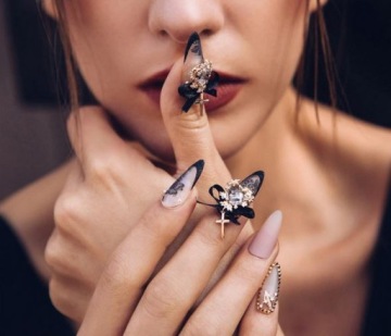 Стразы для ногтей для стеклянного лака для декора SS3 LIGHT SAPHIRE, 50 шт.