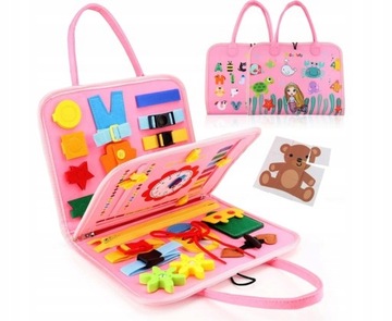 Tablica Manipulacyjna Sensoryczna Montessori Zegar