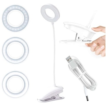 ШКОЛЬНАЯ НАСТОЛЬНАЯ ЛАМПА 18 LED USB CLIP