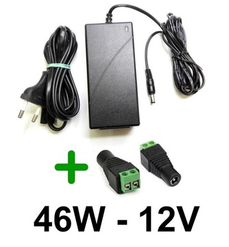ZASILACZ GNIAZDKOWY 12V 46W DESKTOP + GNIAZDO
