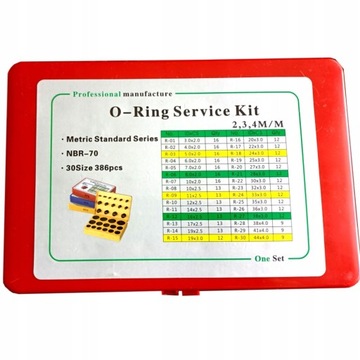 ORING O-ring ZESTAW SERVICE KIT metryczne 386 szt