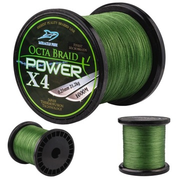 PLECIONKA OCTA BRAID Power X4 0,25mm 1000m 21,2 kg