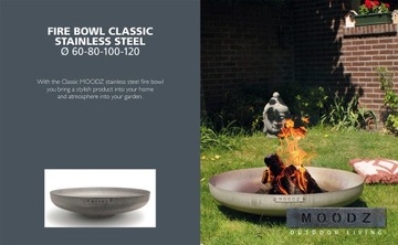 Садовая чаша для костра Ø120см RVS