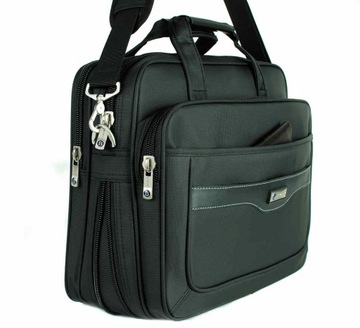 TORBA MĘSKA na LAPTOP DOKUMENTY DWUKOMOROWA pasek