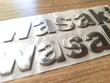 Эмблема с логотипом Kawasaki SLV, 2 шт., надпись, 20 см, 3D GTR ZZR