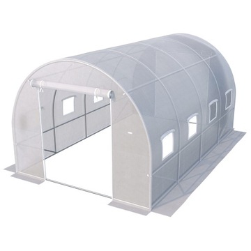 TUNEL FOLIOWY ogrodowy DUŻY SOLIDNY FOLIA UV 5 szklarnia 10m2 + 2 X WEJŚCIE
